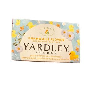 Yardley London Chamomile Flower Soap Nourishing Baby Bar Soap 4 oz